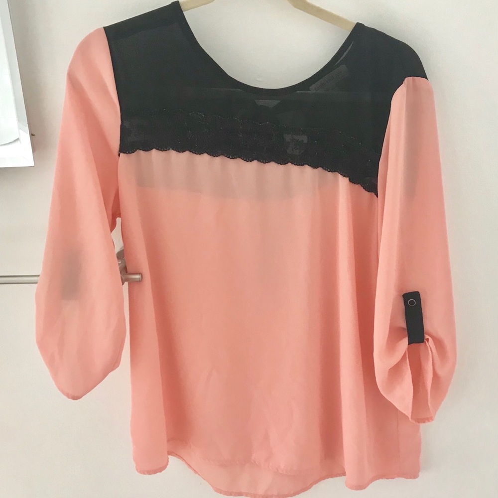 Faith and Joy Sheer Bow Back Top